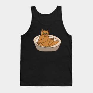 Orange Cat Tank Top